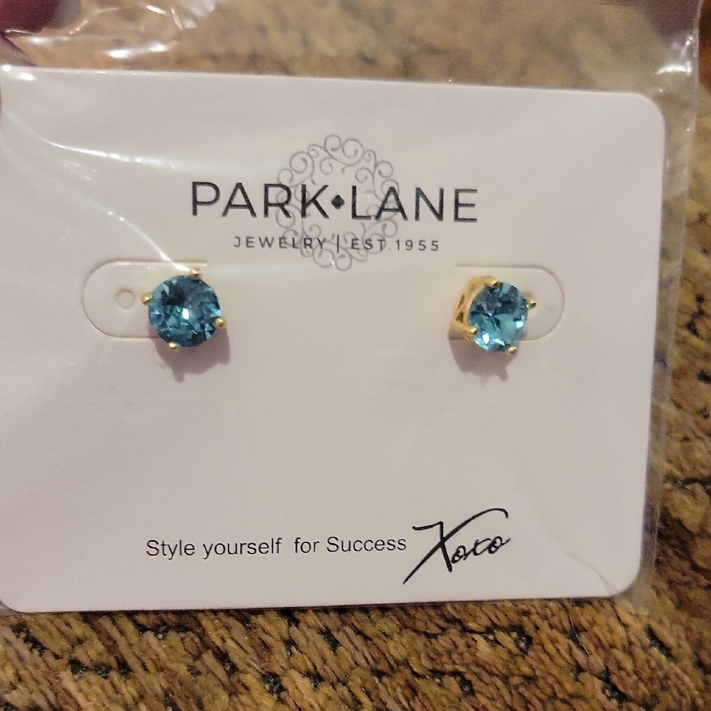 Park Lane Blue Stud Earrings